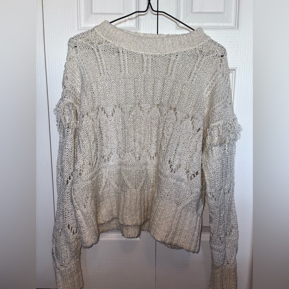 Old Navy Ivory Textured Sweater